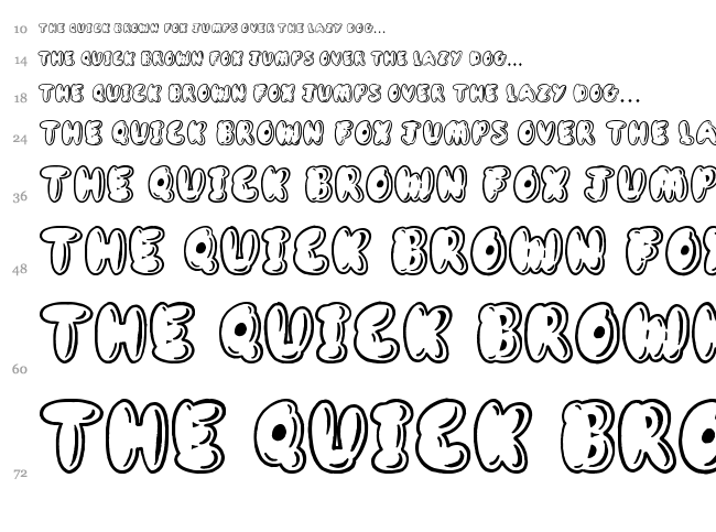 Definitely Maybe font waterfall